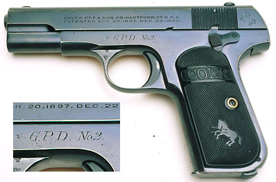 Model M .32 ACP factory inscribed G.P.D. No. 2